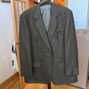 48L, Moores Black/Brown Wool Sports Coat, Great price for a tasteful sports coat